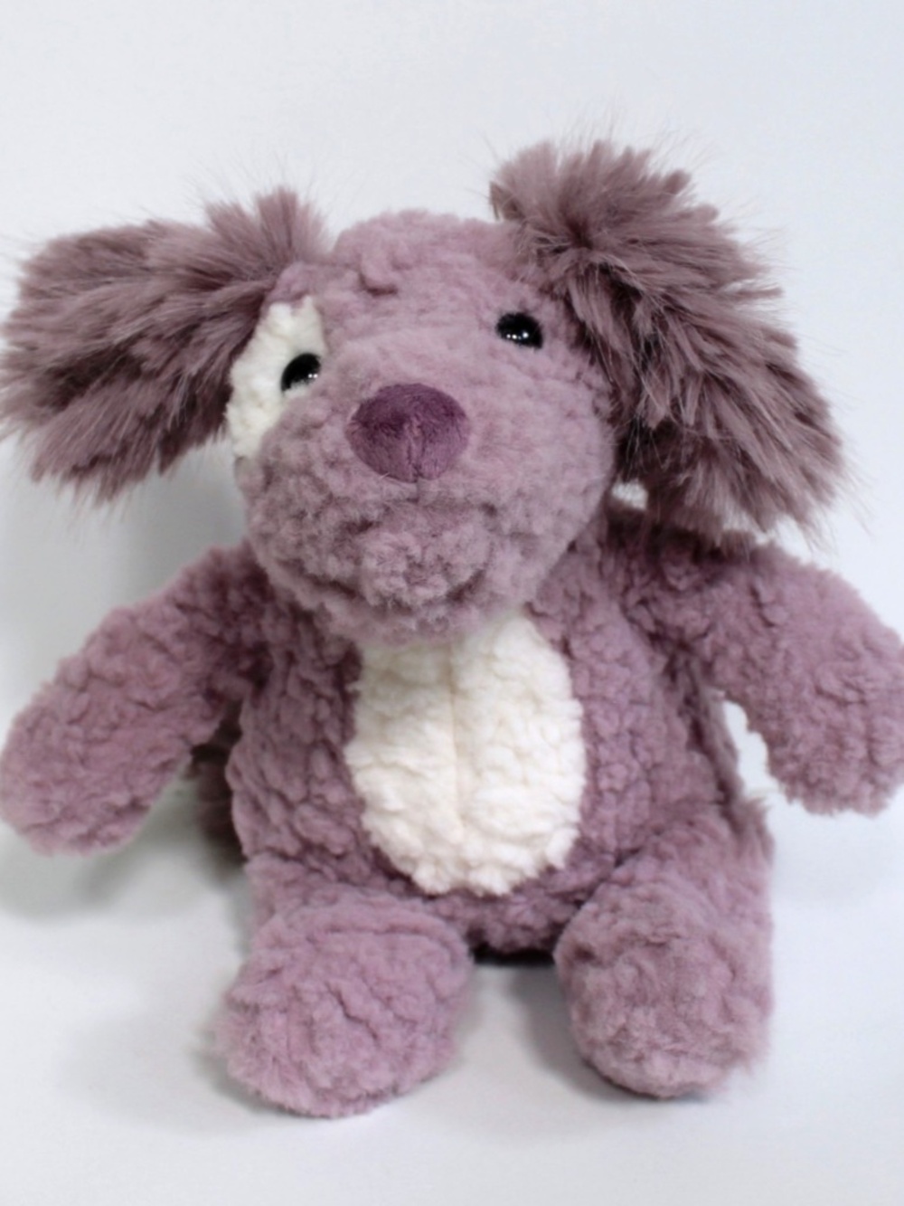 Mary Meyer Purple Fab Fuzz Wags Puppy Dog Plush Lovey Stuffed Animal 9" NEW